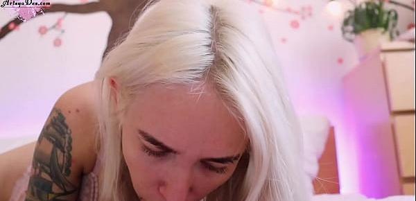  Blonde Sensual Play Pussy Sex Toy and Sucks Her - Homemade